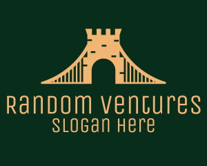 Golden Brick Bridge logo design