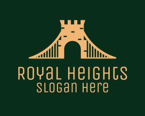 Golden Brick Bridge logo design