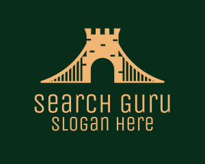 Golden Brick Bridge logo design