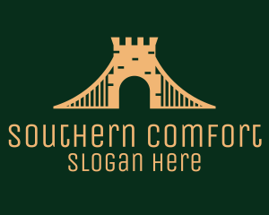 Golden Brick Bridge logo design