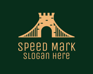 Golden Brick Bridge logo design