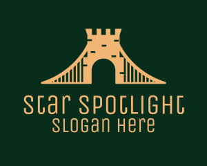 Golden Brick Bridge logo design