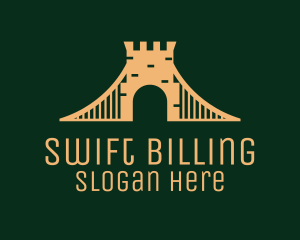 Golden Brick Bridge logo design