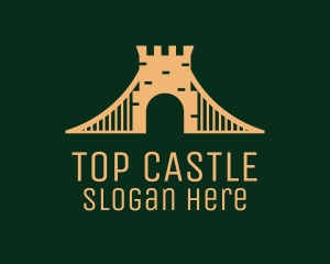 Golden Brick Bridge logo design