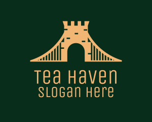 Golden Brick Bridge logo design