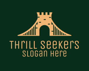 Golden Brick Bridge logo design