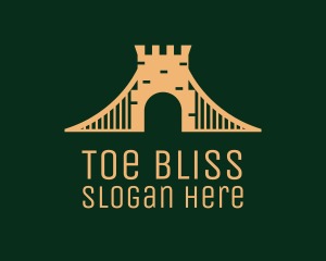 Golden Brick Bridge logo design