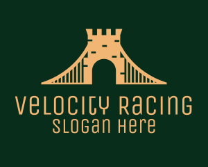 Golden Brick Bridge logo design