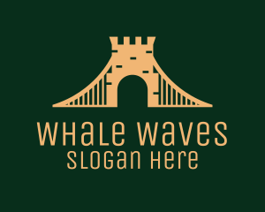 Golden Brick Bridge logo design