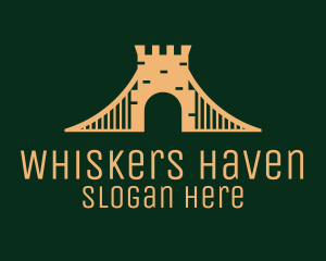 Golden Brick Bridge logo design