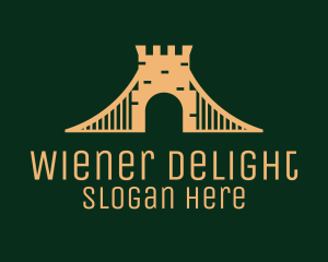 Golden Brick Bridge logo design