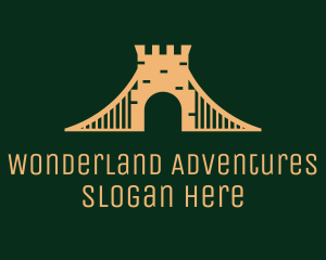 Golden Brick Bridge logo design