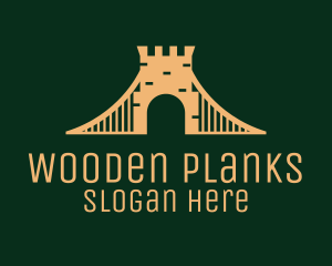 Golden Brick Bridge logo design