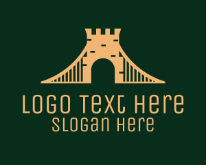 Golden Brick Bridge Logo