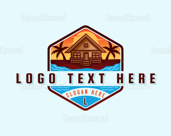 Beach Vacation Resort Logo