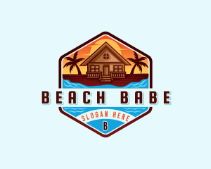 Beach Vacation Resort logo design