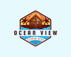 Beach Vacation Resort logo design