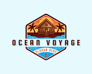 Beach Vacation Resort logo design