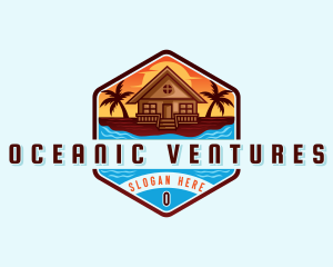 Beach Vacation Resort logo design