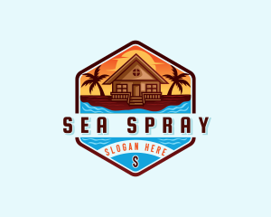 Beach Vacation Resort logo design