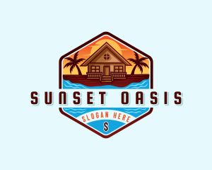 Beach Vacation Resort logo design