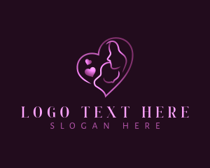 Infant - Mother Child Love logo design