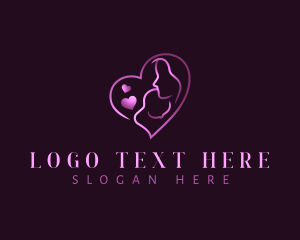 Mom - Mother Child Love logo design