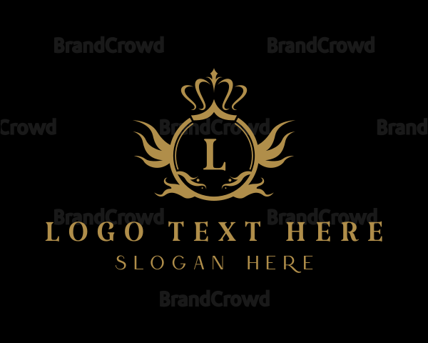 Imperial Queen Crown Letter Logo
