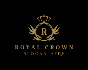 Queen - Imperial Queen Crown Letter logo design