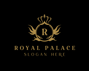 Palace - Imperial Queen Crown Letter logo design