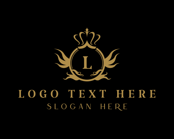 King - Imperial Crown Letter logo design