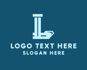 Precious Stone - Diamond Lux Letter L logo design