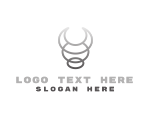 Cattle - Wild Native Bull logo design