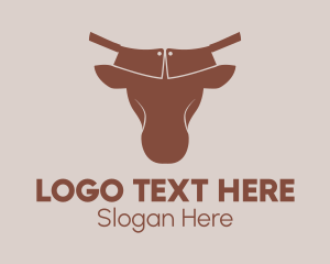 Cattle Beef Butcher Logo