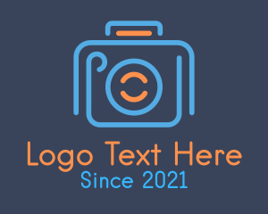 Technology - Photo Camera Outline logo design