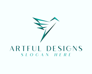 Avian Hummingbird Flight logo design