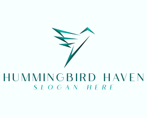 Avian Hummingbird Flight logo design