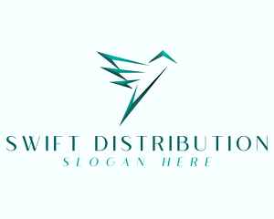 Distribution - Avian Bird Hummingbird logo design