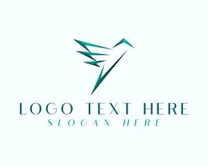 Avian Bird Hummingbird Logo