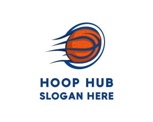 Hoop - Basketball Fast Hoop logo design