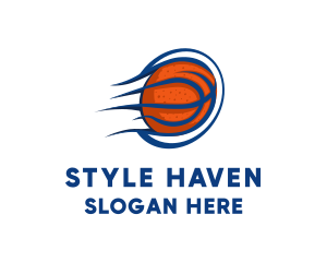 Basketball Court - Basketball Fast Hoop logo design