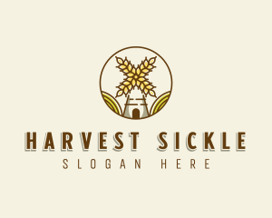 Flour Mill Grain Farm logo design