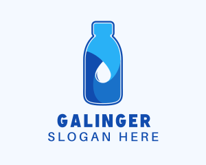 Cleaning - Purified Water Bottle logo design