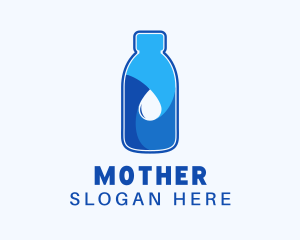 Oil - Purified Water Bottle logo design