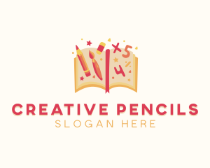 Educational Book Kindergarten logo design