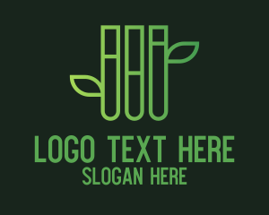 Herb - Organic Test Tube logo design