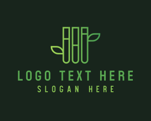 Organic Test Tube  logo design