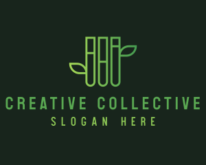 Organic Test Tube  logo design