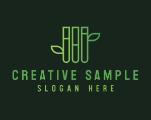 Organic Test Tube  logo design