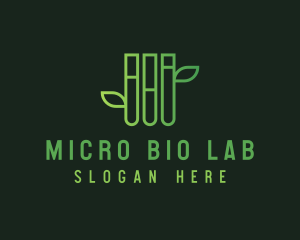 Organic Test Tube  logo design